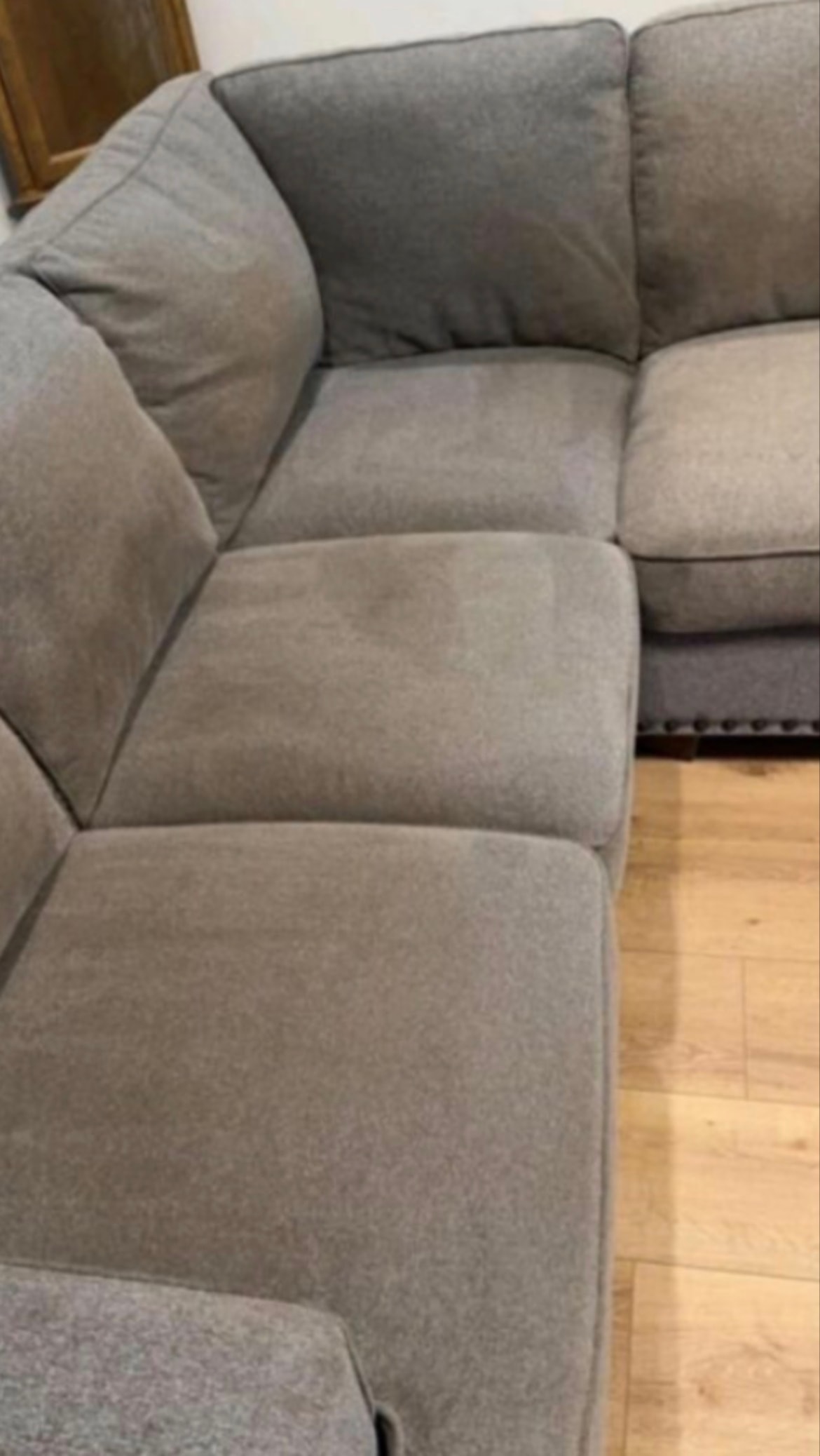 Before cleaning — Sectional Sofa Cleaning